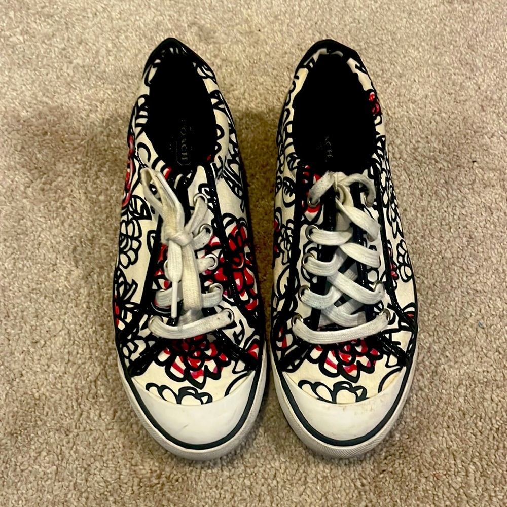 Coach Floral Print Sneakers